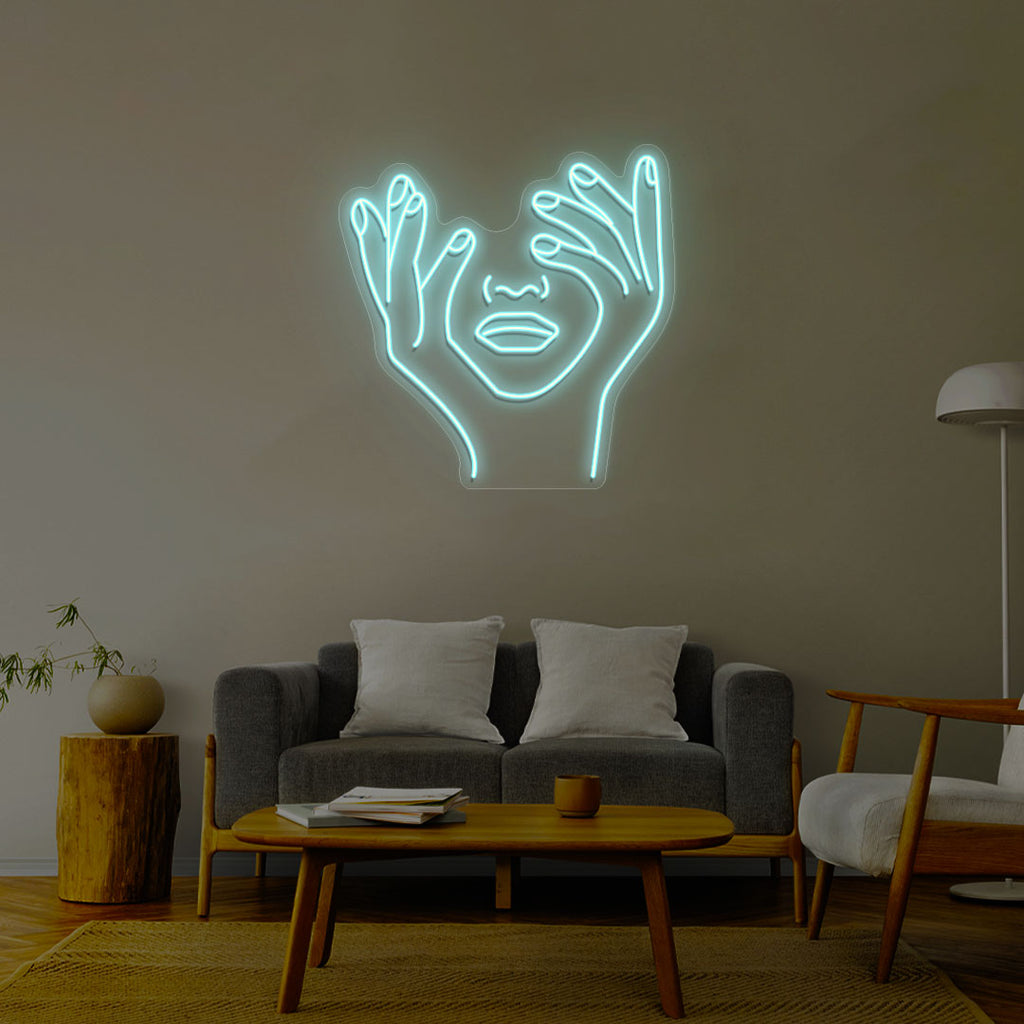 Aesthetic Face Neon Sign
