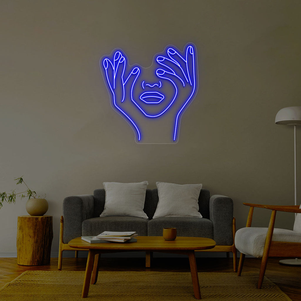 Aesthetic Face Neon Sign