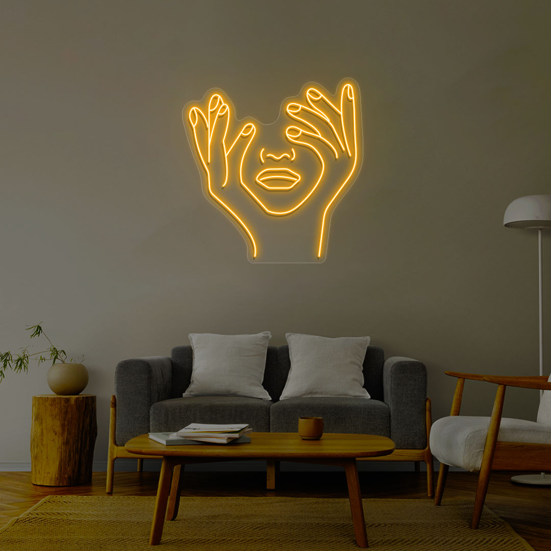Aesthetic Face Neon Sign