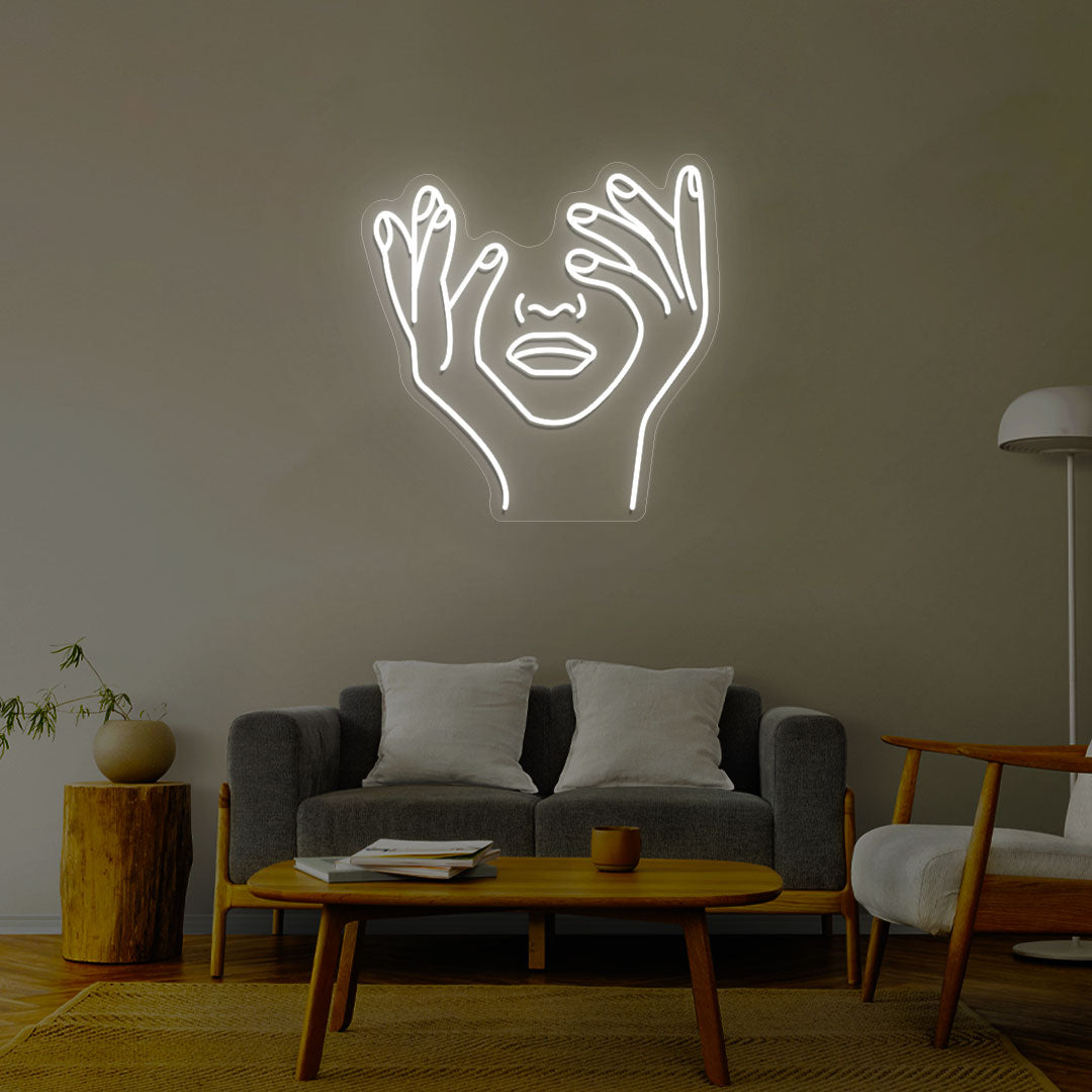 Aesthetic Face Neon Sign