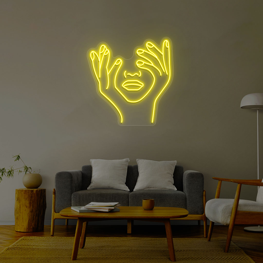 Aesthetic Face Neon Sign