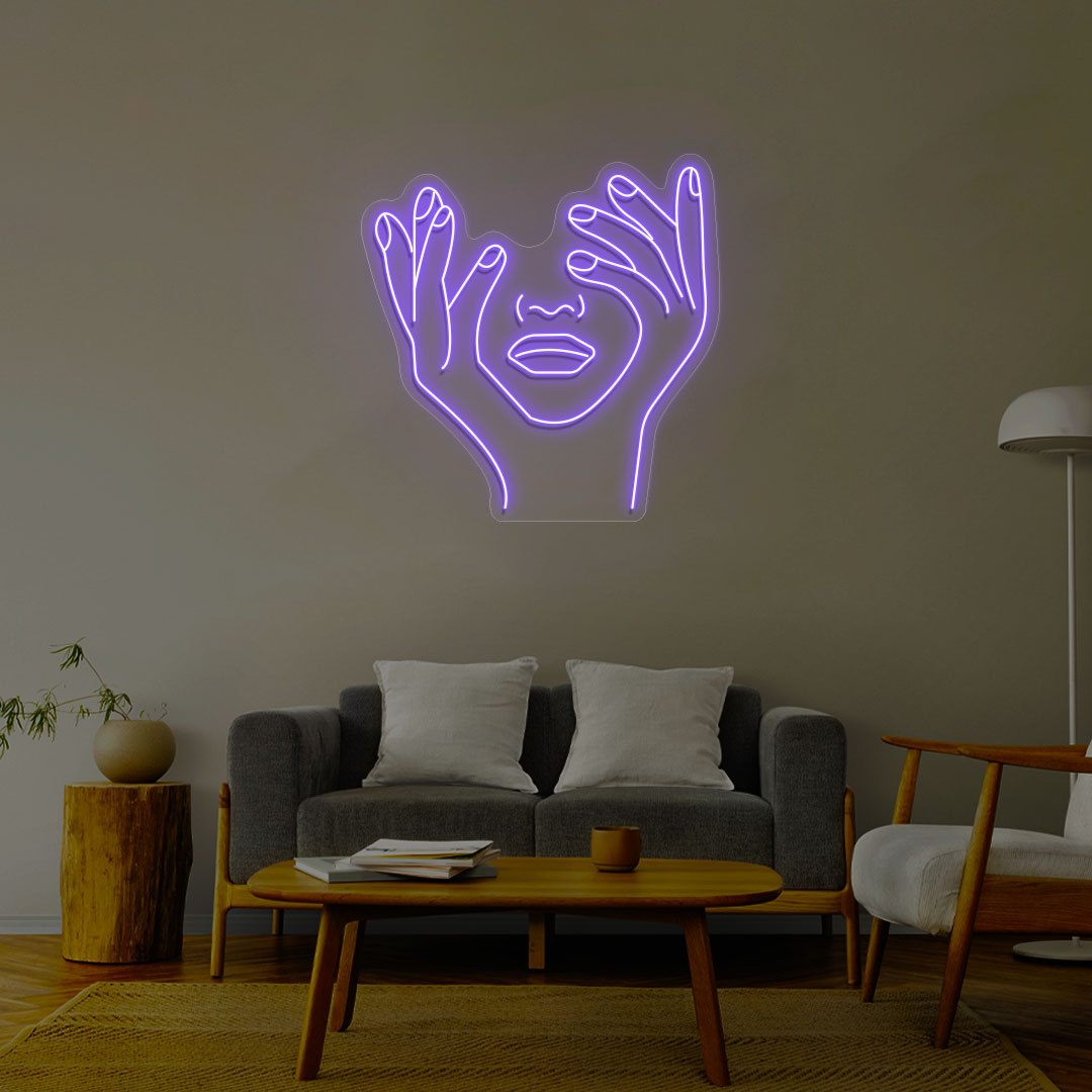 Aesthetic Face Neon Sign