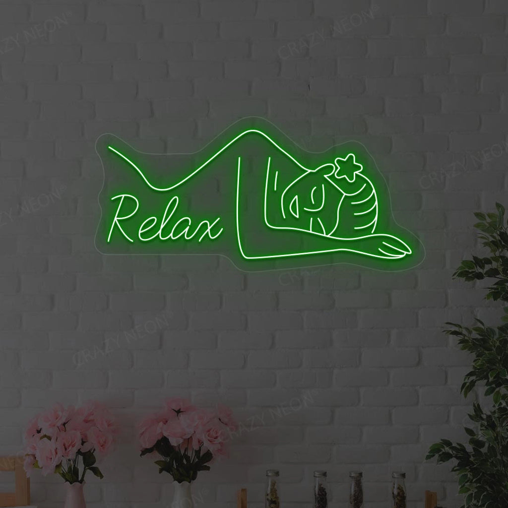 Aesthetic Relax Neon Sign