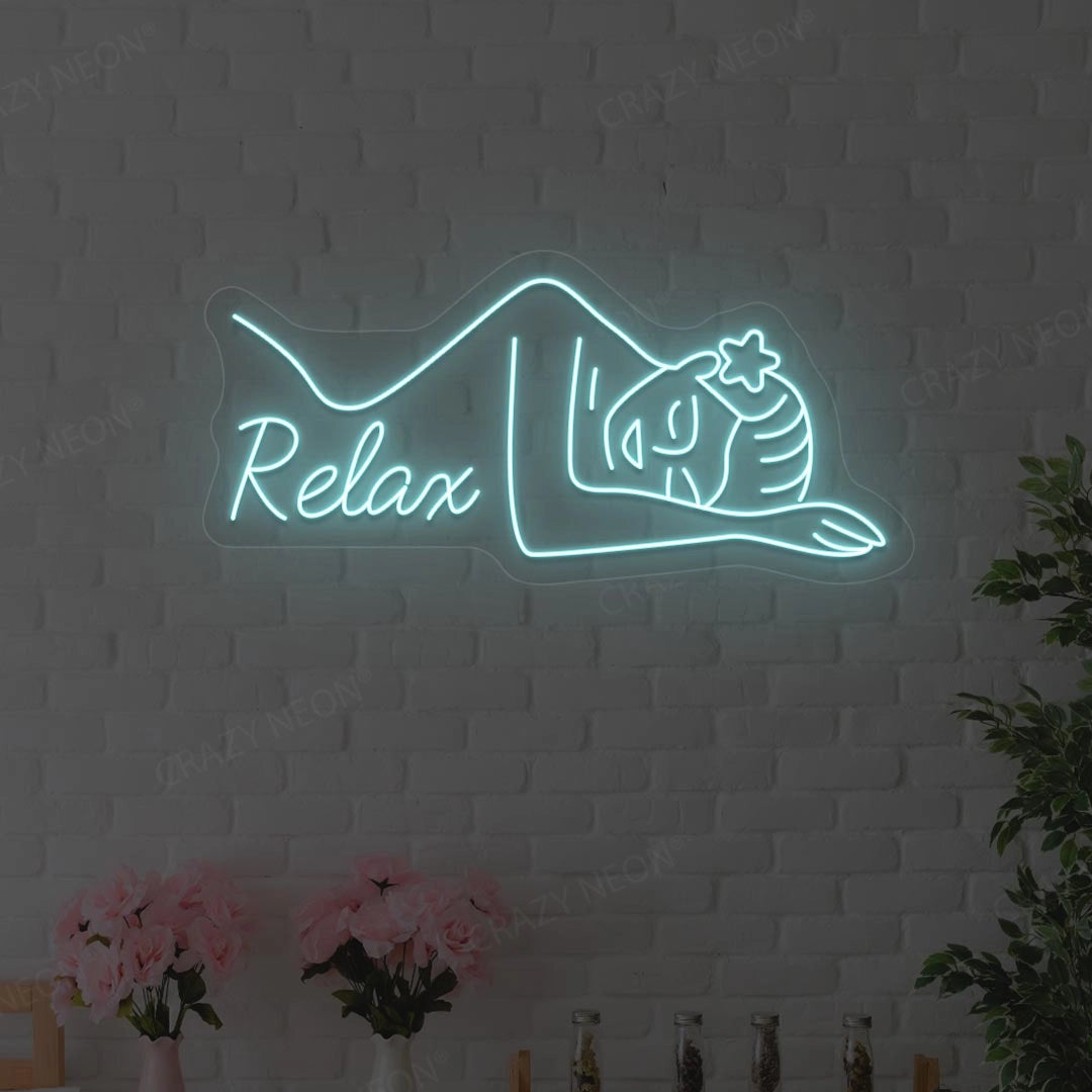 Aesthetic Relax Neon Sign