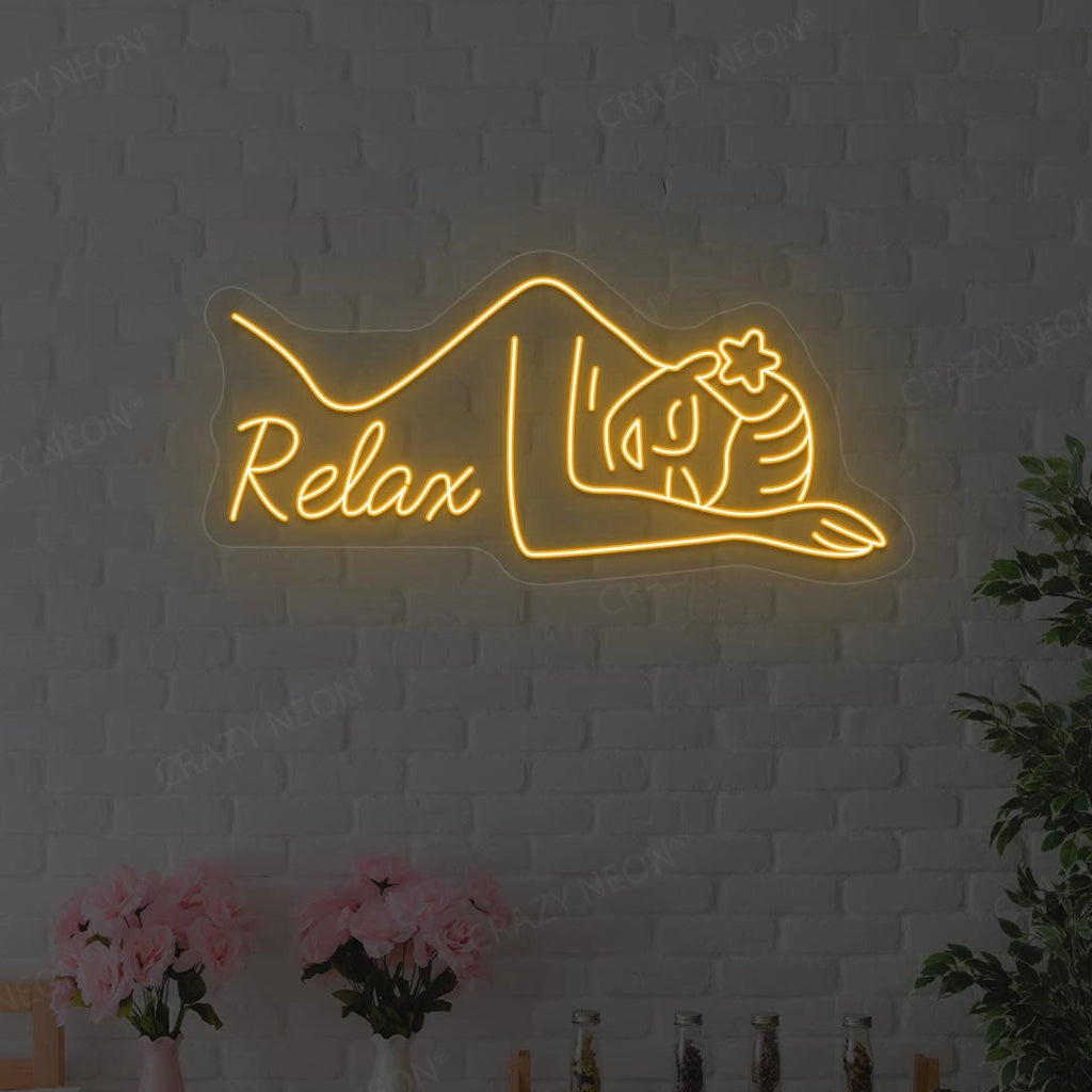 Aesthetic Relax Neon Sign