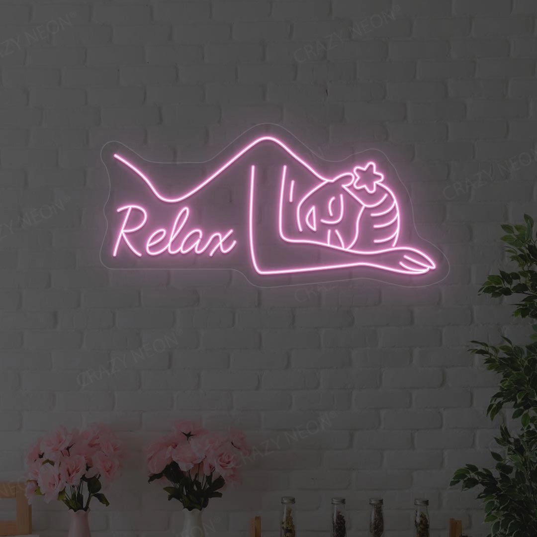 Aesthetic Relax Neon Sign