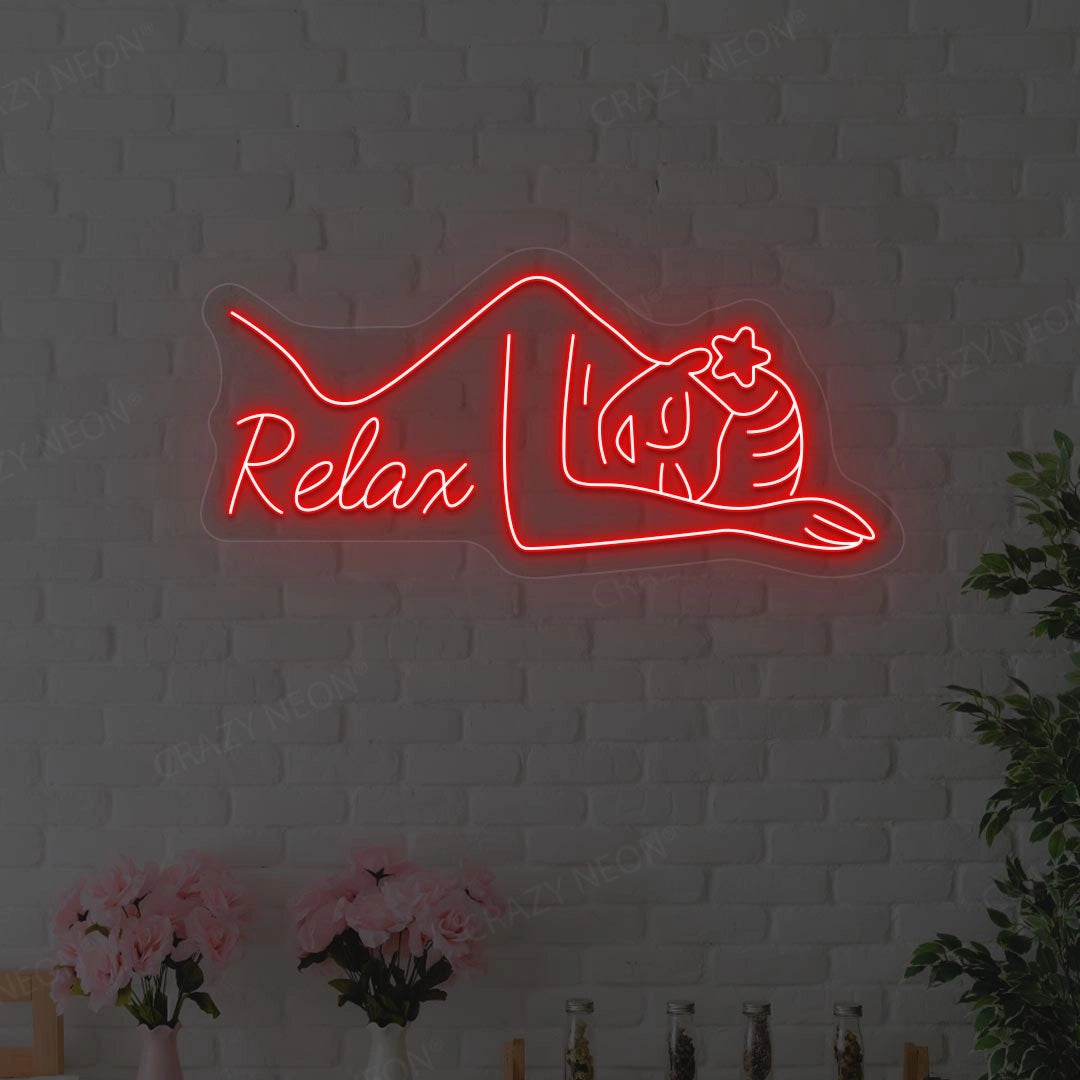 Aesthetic Relax Neon Sign