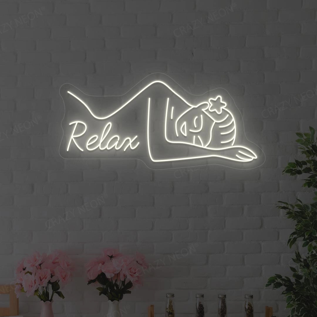 Aesthetic Relax Neon Sign