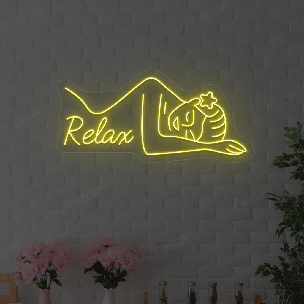 Aesthetic Relax Neon Sign