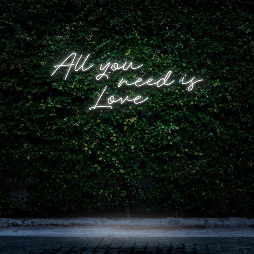 "All You Need Is Love" Neon Sign