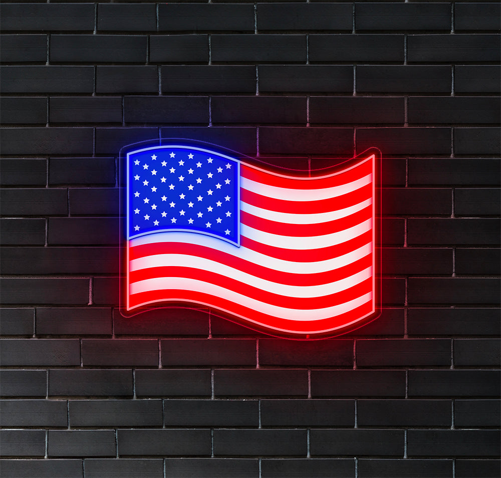 American Flag LED Neon Sign