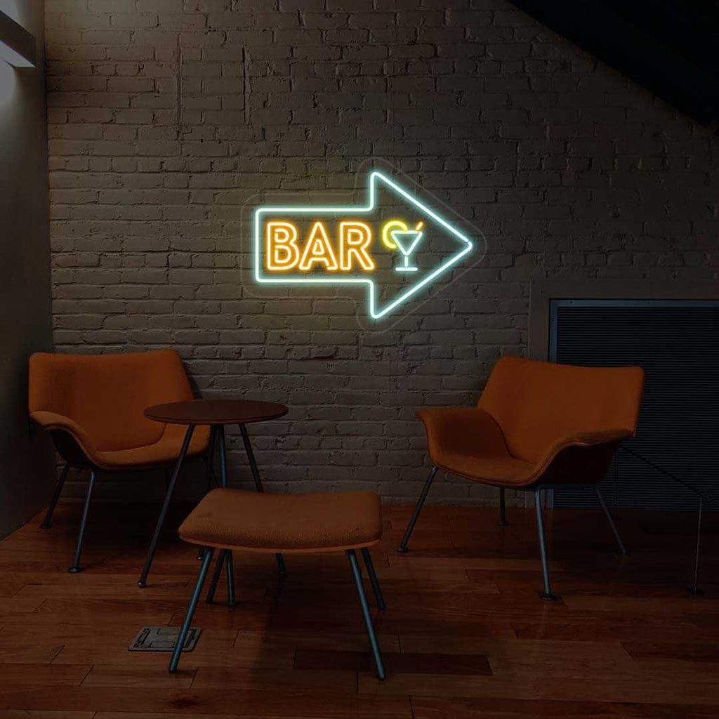 Bar Arrow Neon Sign