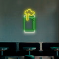 Beer Can Neon Sign - Multicolor