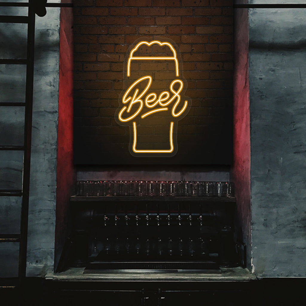 Beer Glass Neon Sign