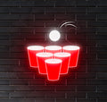 Beer Pong LED Neon Sign