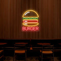 Burger Neon Sign - Multicolor