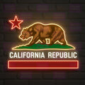 California Tropical Sunset Neon Sign