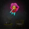 Candy Tongue LED Neon Sign | Pop Art Wall Light
