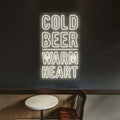 Cold Beer, Warm Heart Neon Sign