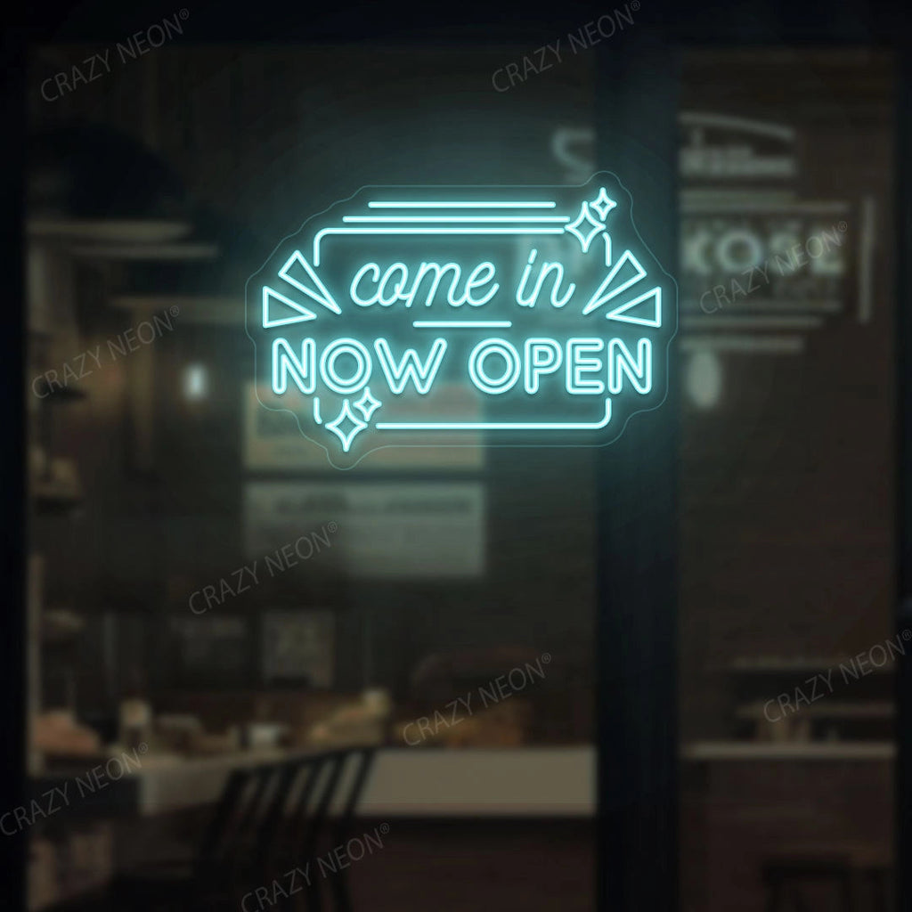 Come in Now Open LED Neon Sign