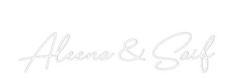 Custom Neon: Aleena & Saif