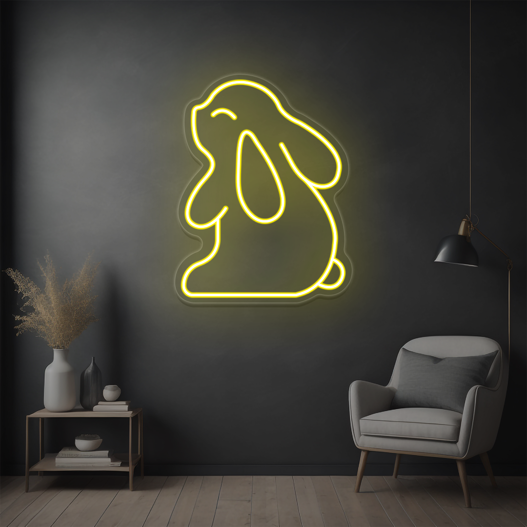 Cute Bunny Neon Sign
