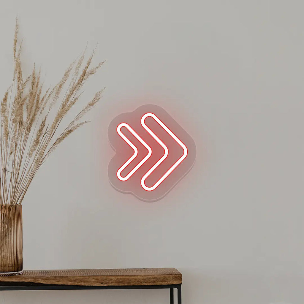Double Arrowhead Neon Sign