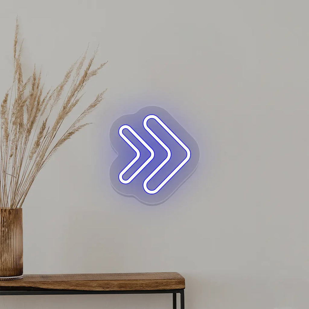 Double Arrowhead Neon Sign