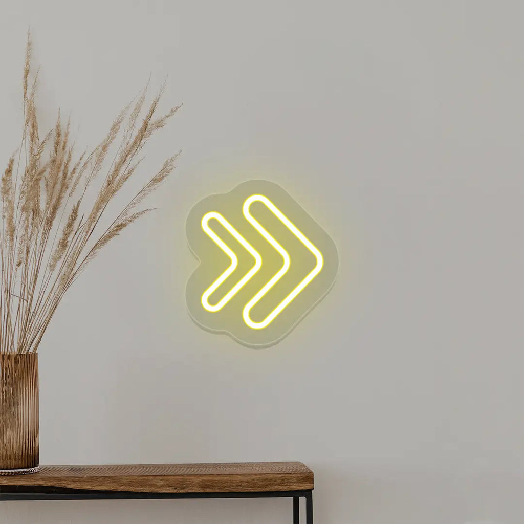 Double Arrowhead Neon Sign