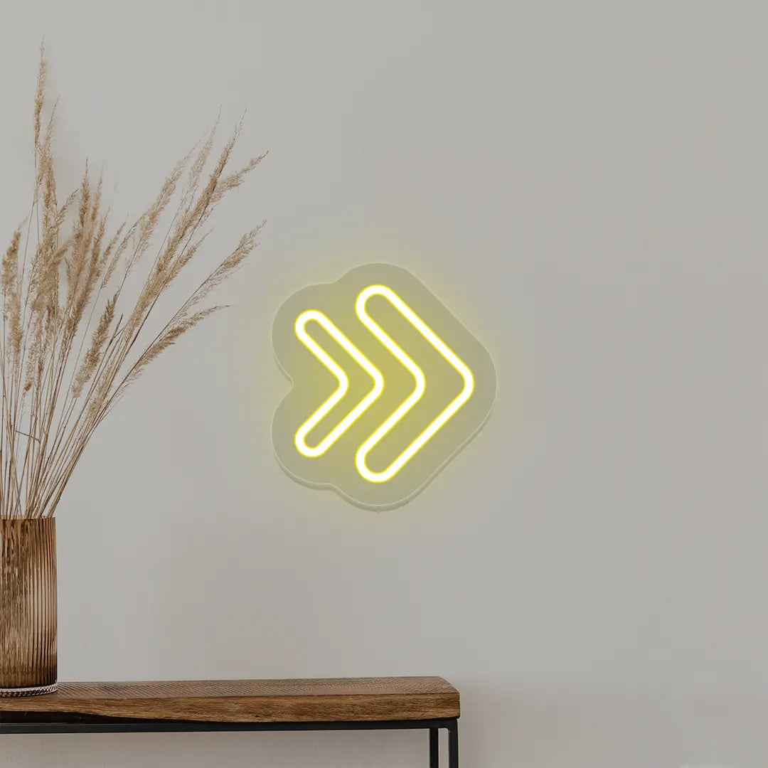 Double Arrowhead Neon Sign