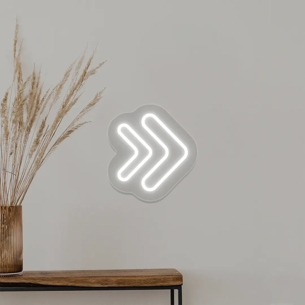 Double Arrowhead Neon Sign