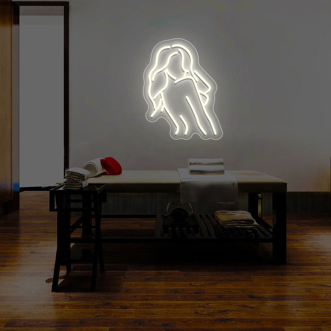Elegant Girl Neon Sign
