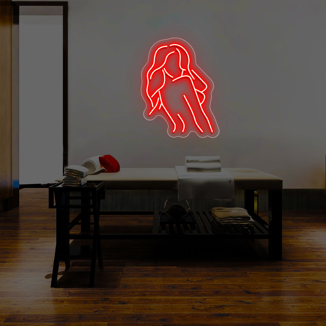 Elegant Girl Neon Sign