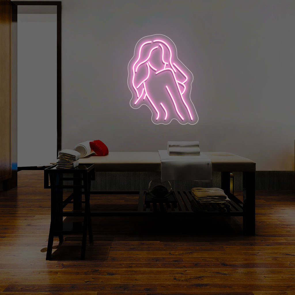 Elegant Girl Neon Sign