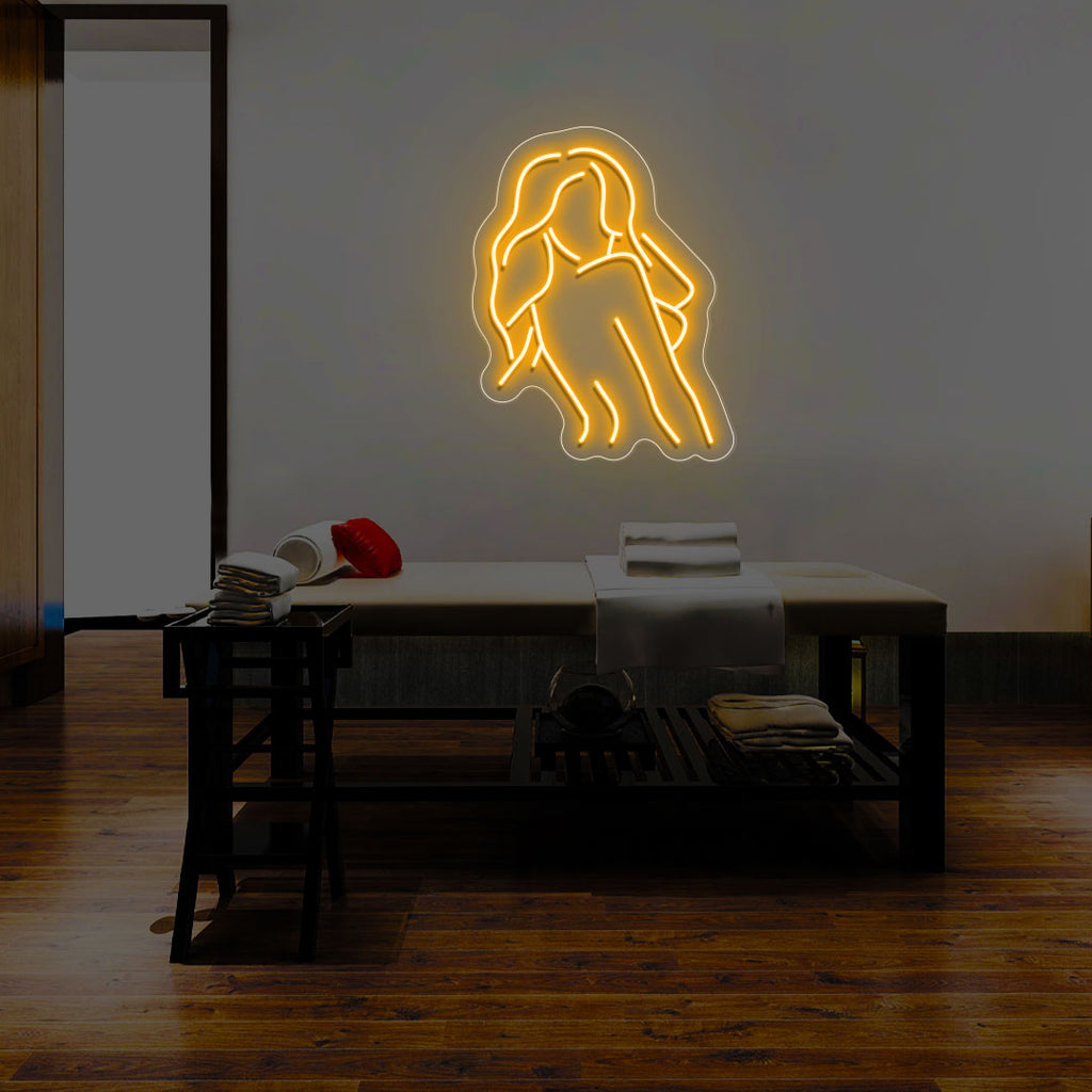 Elegant Girl Neon Sign