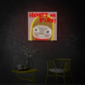 Flaming Hearts LED Neon Sign | Love Wall Art