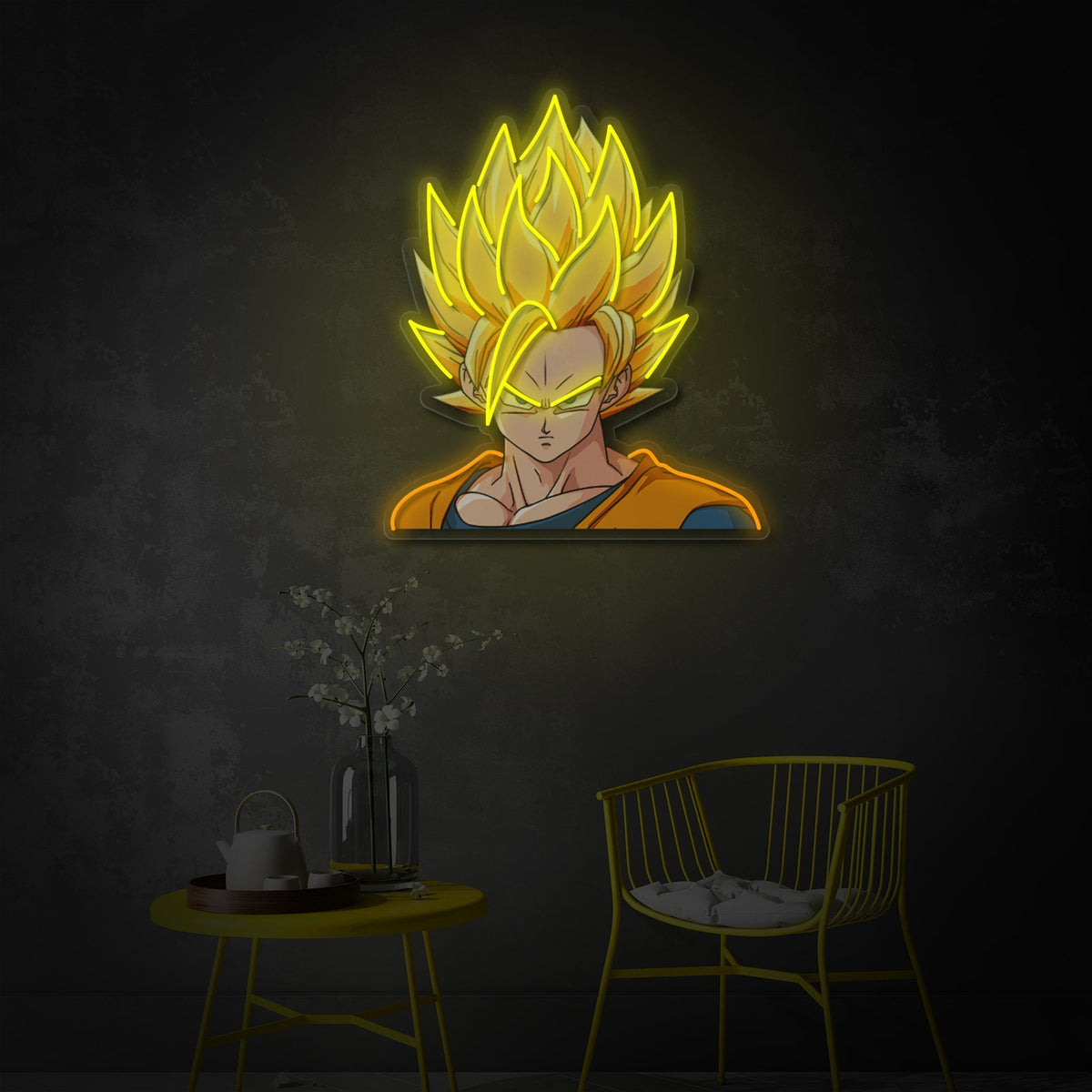 Goku LED Neon Sign | Anime Wall Decor