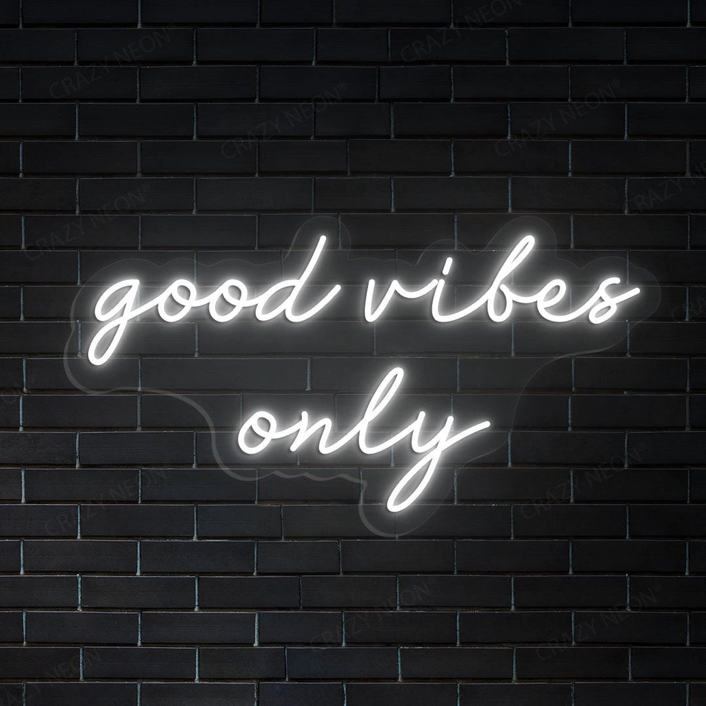 Good Vibes Only LED Neon Sign