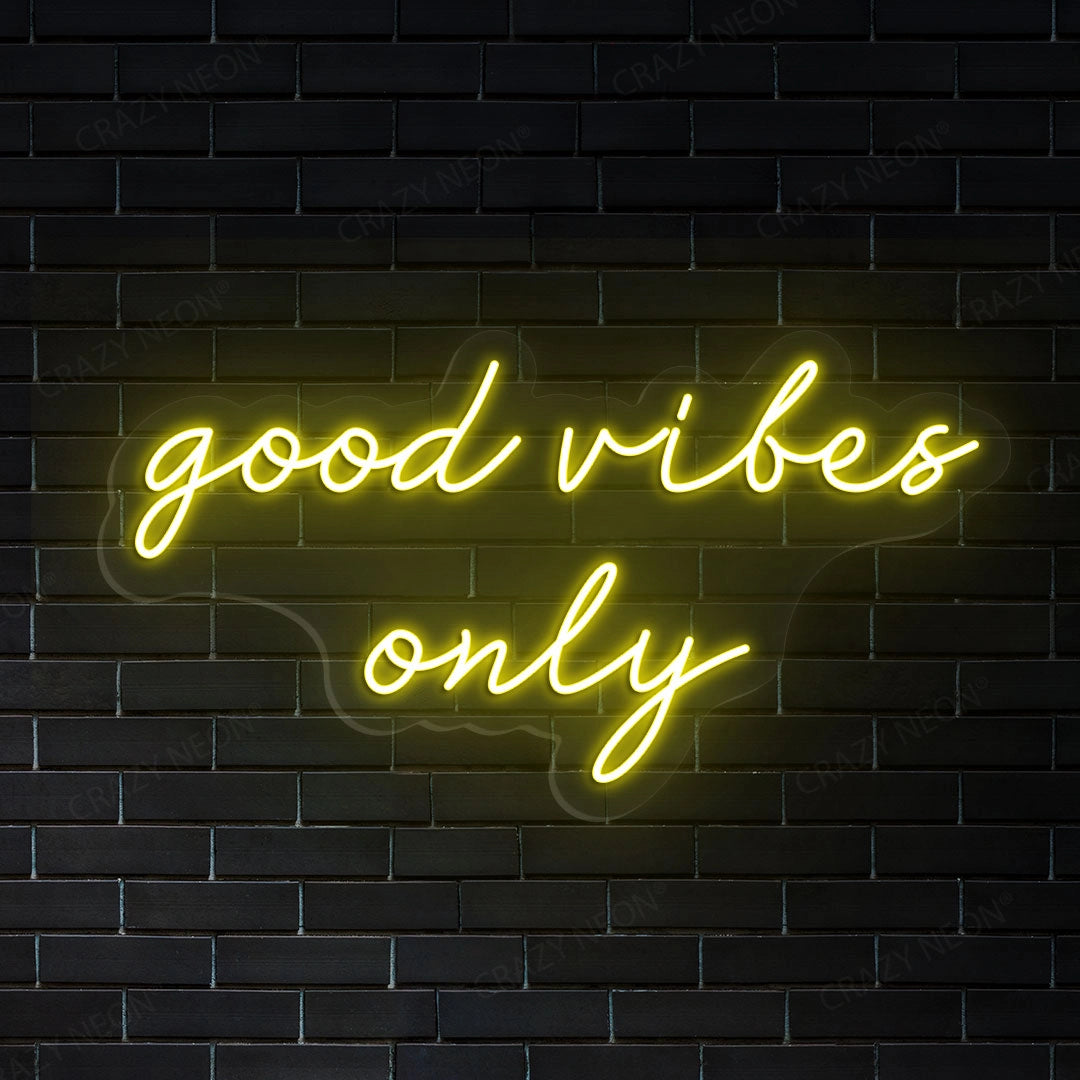 Good Vibes Only LED Neon Sign