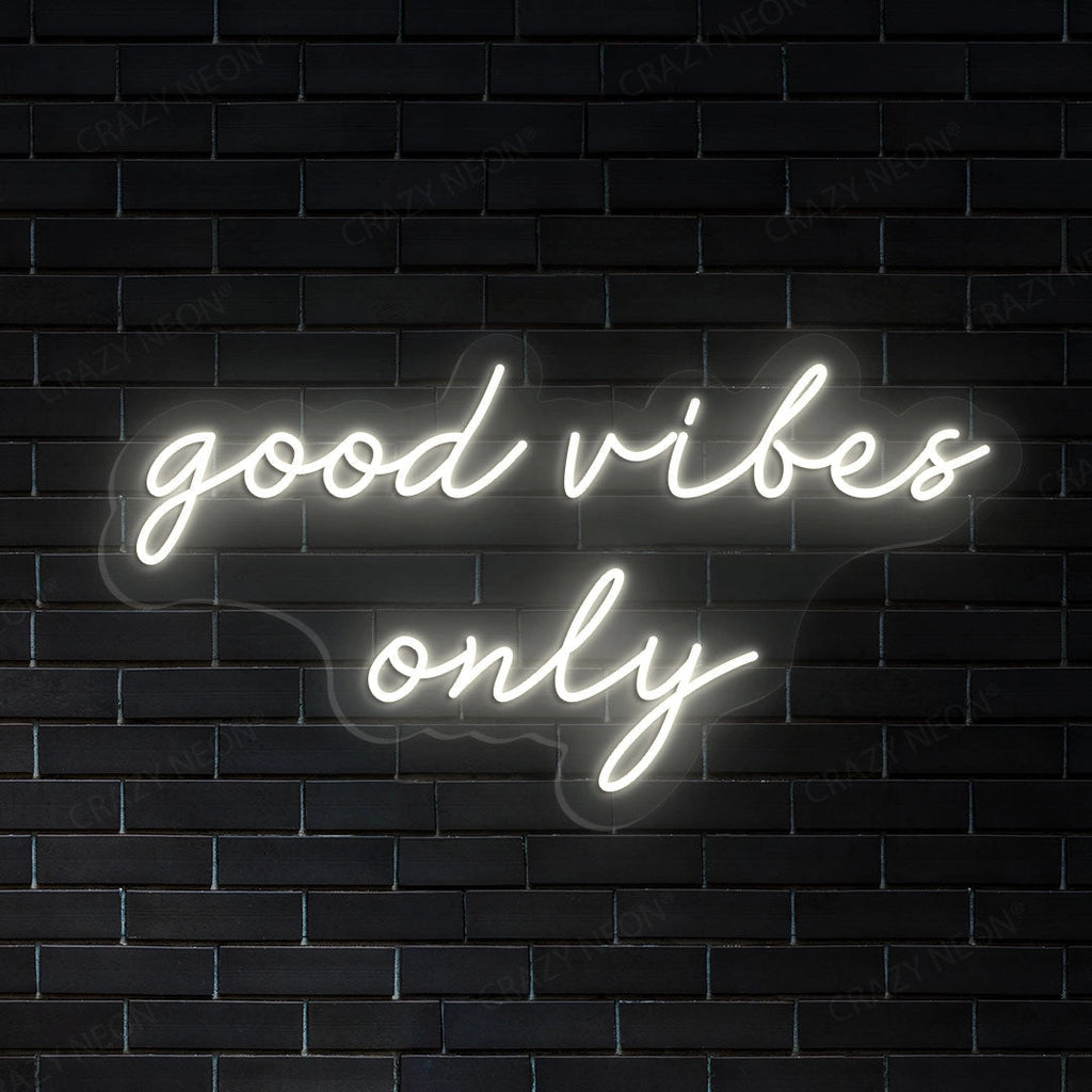 Good Vibes Only LED Neon Sign