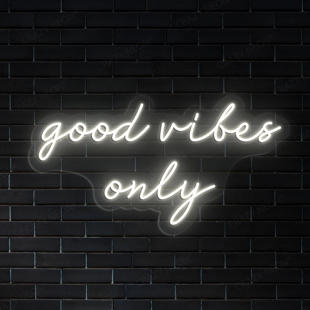 Good Vibes Only LED Neon Sign
