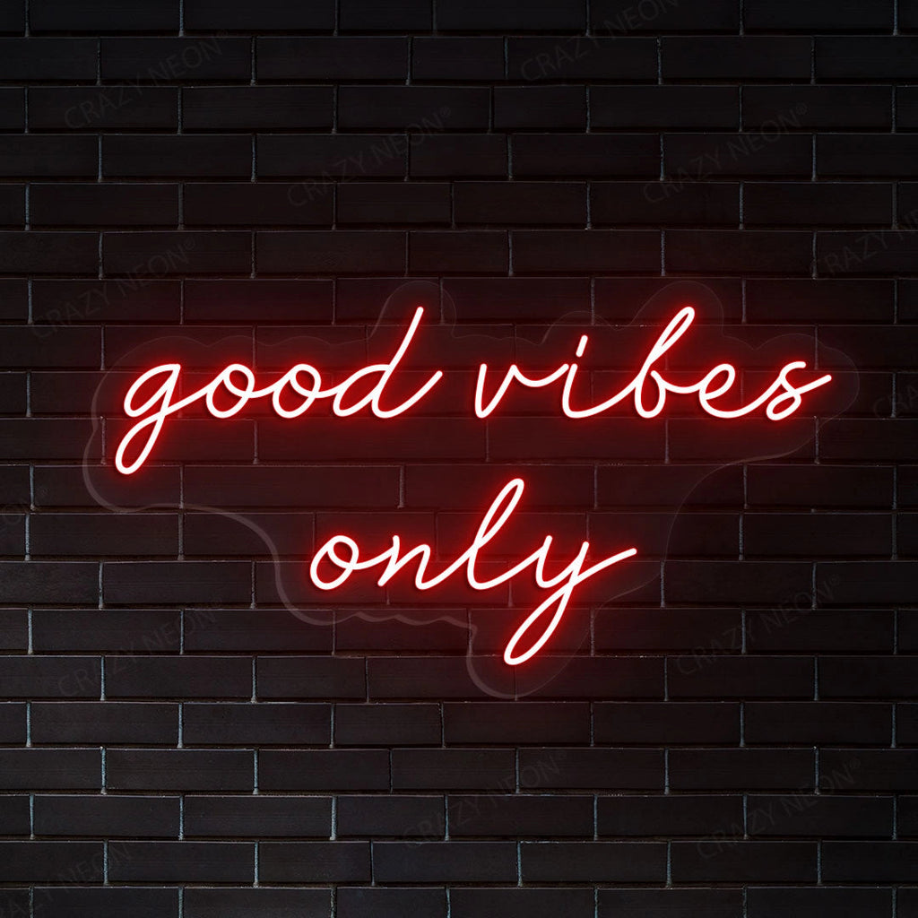 Good Vibes Only LED Neon Sign