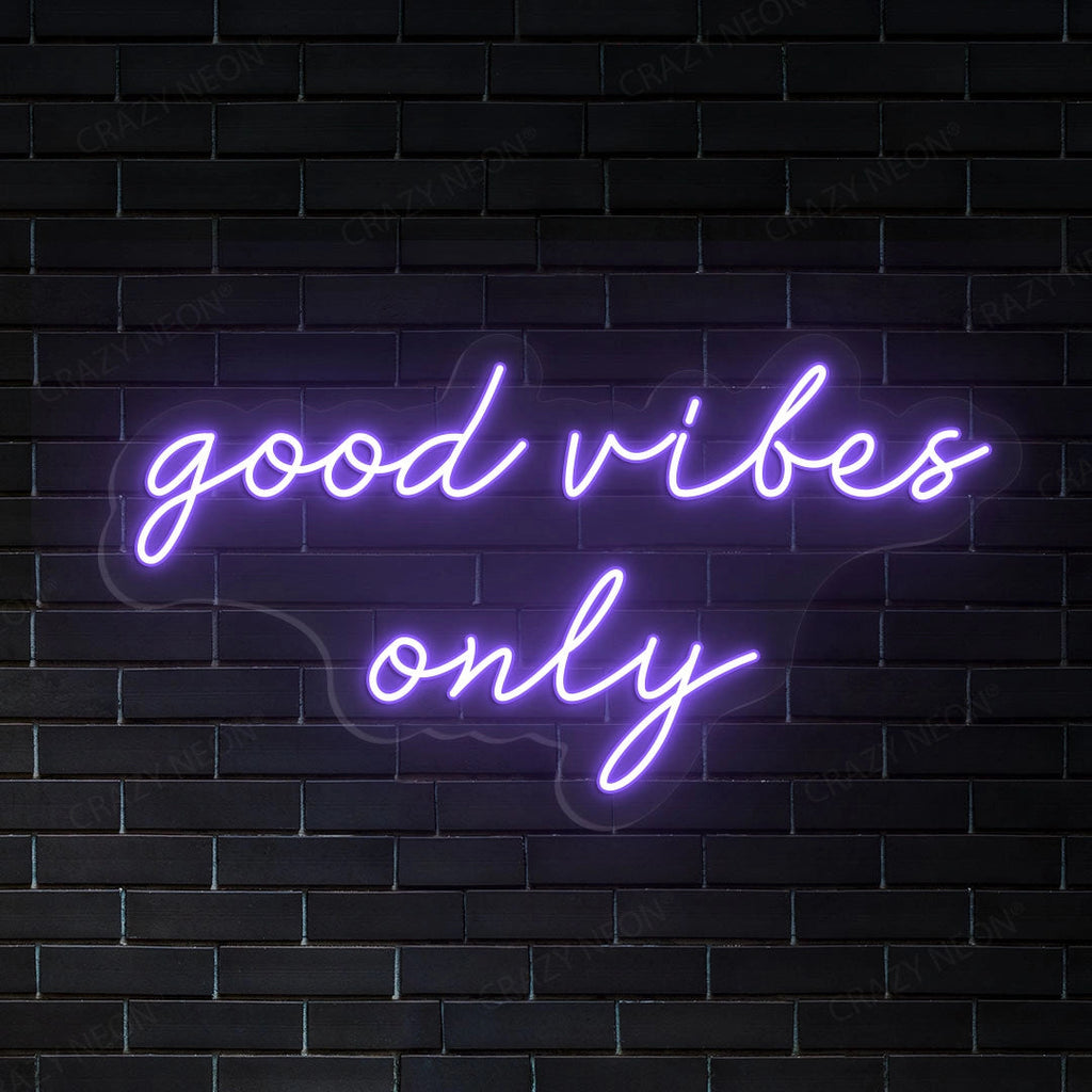 Good Vibes Only LED Neon Sign
