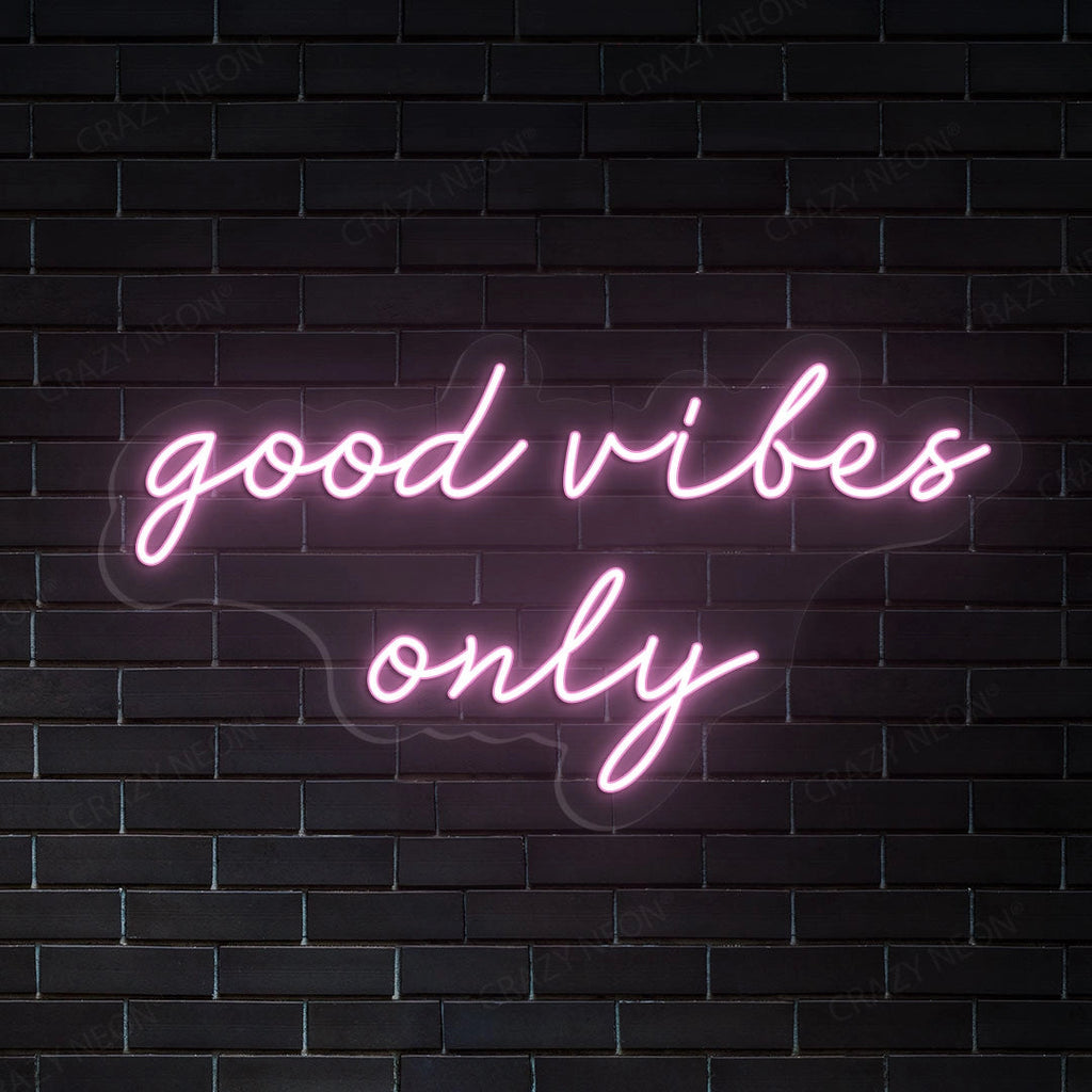 Good Vibes Only LED Neon Sign