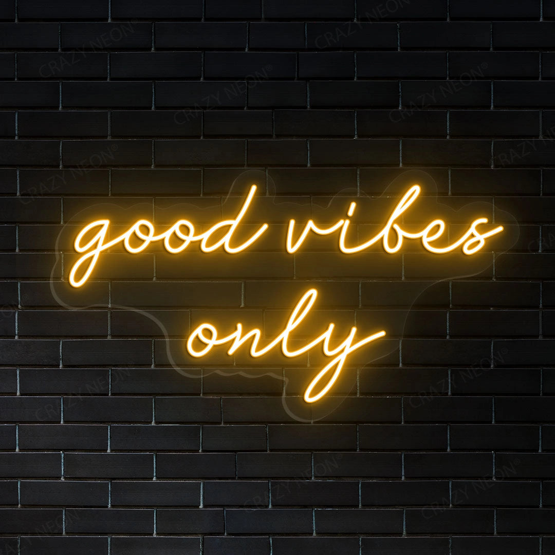 Good Vibes Only LED Neon Sign