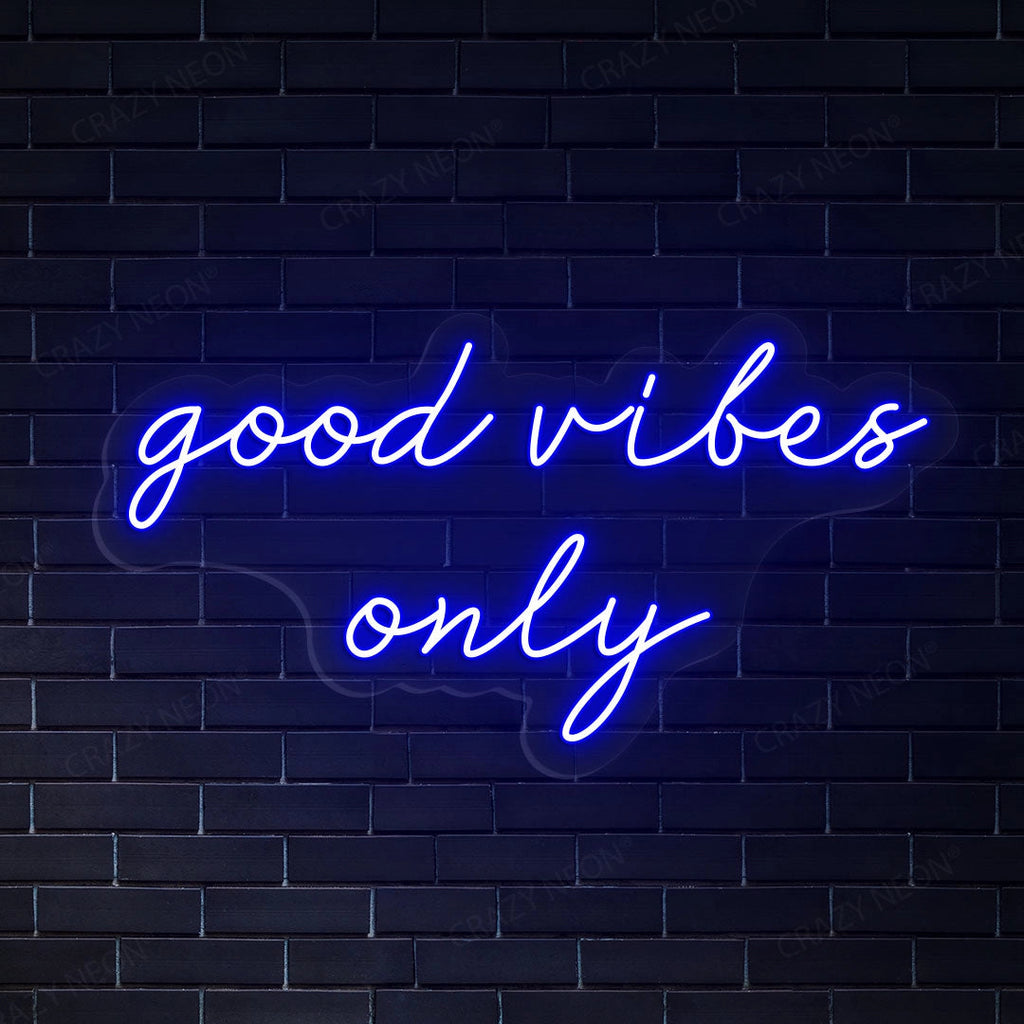 Good Vibes Only LED Neon Sign