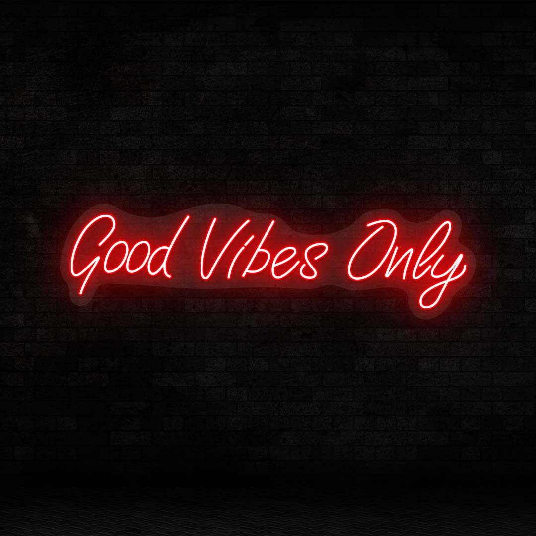 Good Vibes Only LED Neon Sign