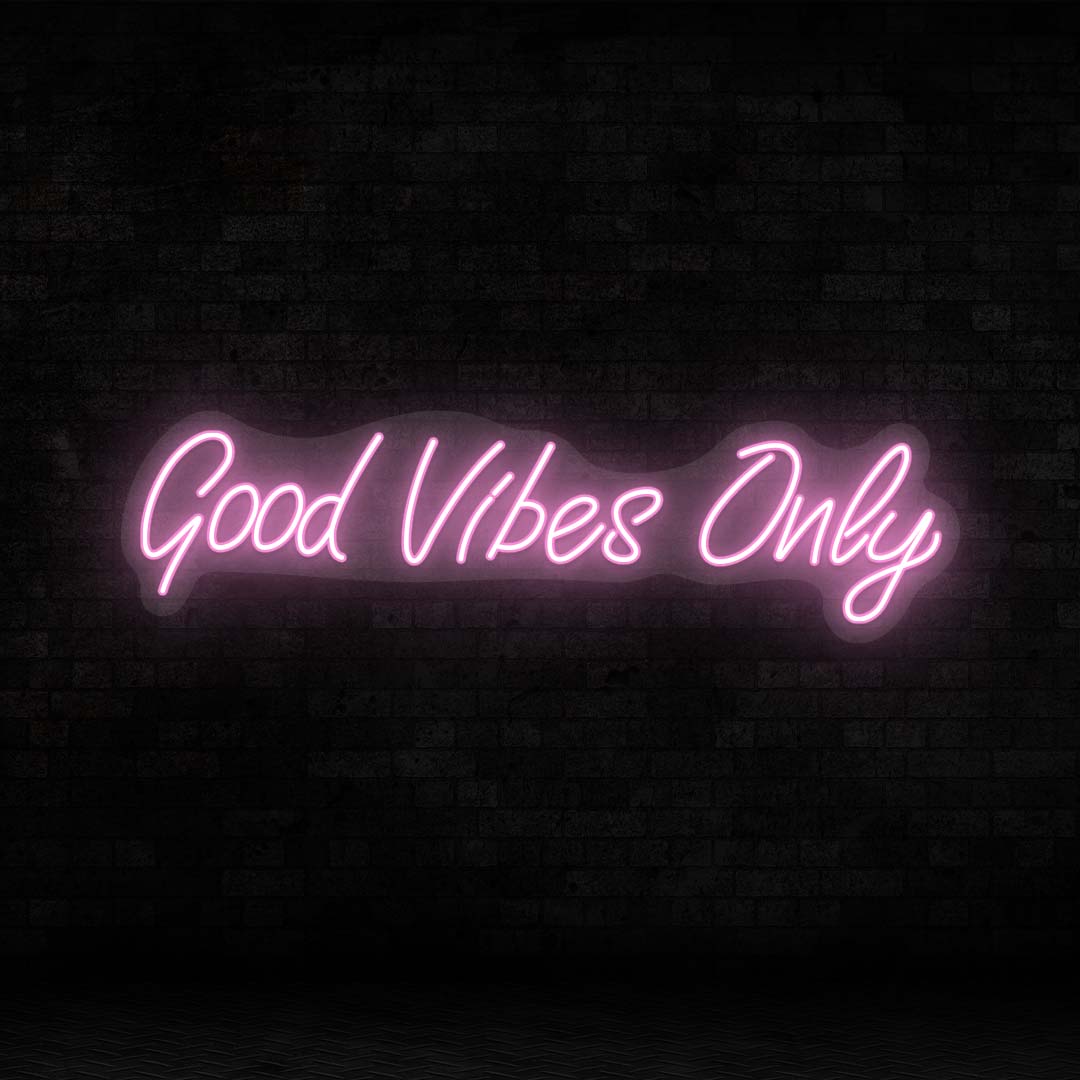 Good Vibes Only LED Neon Sign