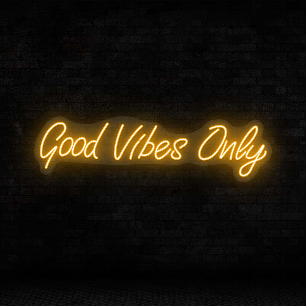 Good Vibes Only LED Neon Sign