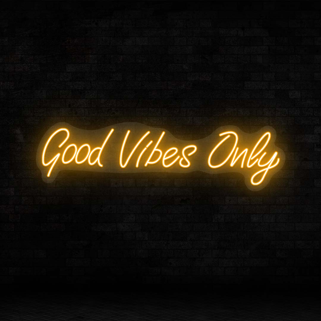 Good Vibes Only LED Neon Sign